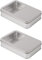 TSKDKIT Metalldosen mit Deckel, 2 Stück Rostfrei Metalldöschen Kleinen Blechdosen 16x11x3.5cm Metalldose, Tragbare Minibox Aufbewahrungsbox für Zuhause Sügigkeiten und Kleinen Gegenständen