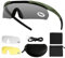 Feyachi Safety Glasses, Tactical Shooting Glasses with 3 Interchangeable Lens, Safety Sunglasses, Clear Cycling Glasses, Eye Protection Impact Resistant for Work, Hunting, Fishing, Cycling