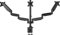 UPGRAVITY Triple Monitor Stand for Three Computer Screens up to 32”, Heavy Duty C-Clamp Base, Fully Adjustable Gas Spring 3 Monitor Desk Mount Arms Hold up to 30.9 lbs Each