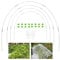 20Pcs Garden Hoops for Netting Raised Bed, Greenhouse Hoops Frame Tunnel with 8Pcs Clamps, 7 Ft Detachable Fiberglass Support Hoops, Grow Tunnel Hoops for Veg Plant Crop Fruit Tomato Strawberry