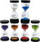6Pcs Sand Timers- Hourglass Sand Timers Colorful 1/3/5/10/15/30 Minutes Sandglass Timer with Protective Cover for Games Classroom Home Office Cooking