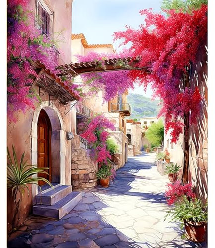 YUCCAORCHID Peinture par Numéros pour Adultes et Enfants Débutants avec 3 Pinceaux, Acryliques Sans Cadre 40×50 cm