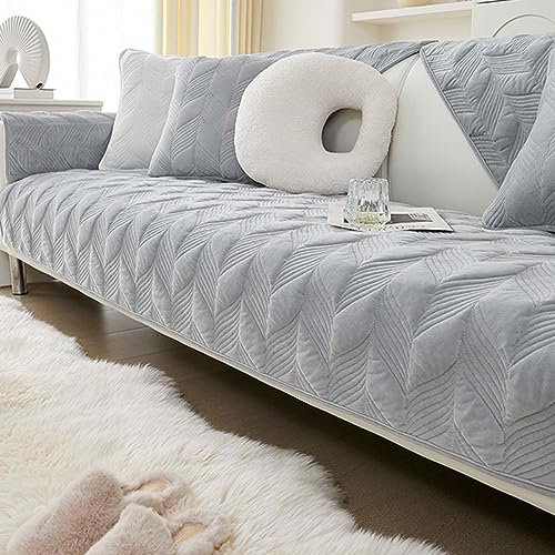 MTHGH Sofabezug rutschfeste Sofadecke,sofaschutz1 2 3 4-Seater L Shape Sofaschoner,Hund Katze Überwurf Hundedecke Ecksofa Sofa Schutzdecke Sofaschutz Hund Kratzschutz Katze (gray2, 70x210cm)