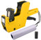 Nizirioo Etikettierpistole Preisauszeichner Etiketten Pistole Beschriftungsgerät MX 5500 Labeler mit 1 Rollen Etikett Auspreiser Preispistole Verwenden in Einzelhandel Shop Etikettiergerät (Gelb)