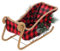 MAGICLULU Vuota Statua Della Slitta Di Natale Decorazione Plaid Slitta Di Babbo Natale Porta Caramelle Scatola Regalo A Slitta Per Sotto L'albero Di Natale Tavolo Da Festa Mensola
