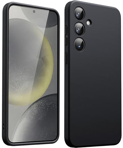 JETech Slim Fit Case for Samsung Galaxy S24+ / S24 Plus 5G, Camera Lens Full Protection, Soft TPU Thin Protective Phone Cover with Matte Finish, Shockproof (Black)
