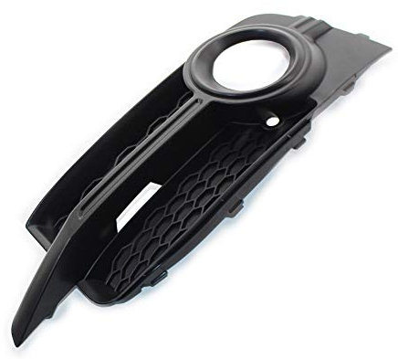 SIKUAI Automative - Griglia paraurti anteriore per fendinebbia, griglia a nido d'ape, lato sinistro, per Audi A1 2011 – 2014 con paraurti anteriore S-Line fendinebbia, nero