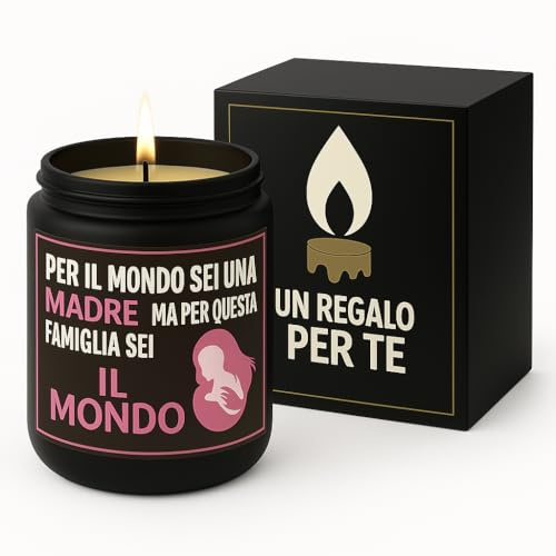 Regalo mamma – Idee Regalo Mamma Compleanno – Candela Profumata | Frasi Divertenti, Festa della Mamma o Natale – Regali Originali