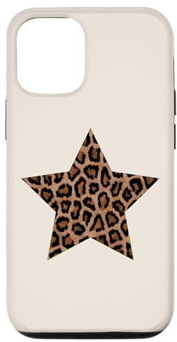 Star Shape - Cute Cheetah Leopard Print Graphic Case for iPhone 14
