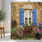 wiipara Duschvorhang 180x180cm, Wasserabweisende Duschvorhänge Grün Garten Shower Curtains Bad Vorhang, Waschbar Badzimmer Badewanne Vorhang Duschvorhang Anti Schimmel mit 12 Duschvorhangringe