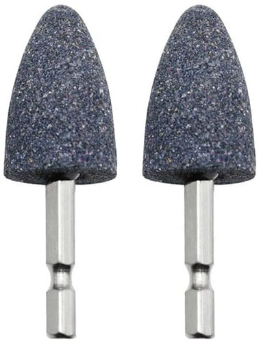 JYTDBCS Hexagonal Shank Abrasive Mounted Stone 2 Pcs Grinding Wheel Head Mounted Points Abrasive Stone Grinding Wheel Bits for Rotary Tool,grinding stone bit.