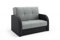 LIKMA Grau/Schwarz 2 Sitzer Sofa mit Schlaffunktion Togo 135 cm Schlafcouch mit Stauraum - Easy Clean Moderne Wohnzimmer Couch - Sofa mit Bettfunktion - Schlafsofa Stoff: Inari 91+100