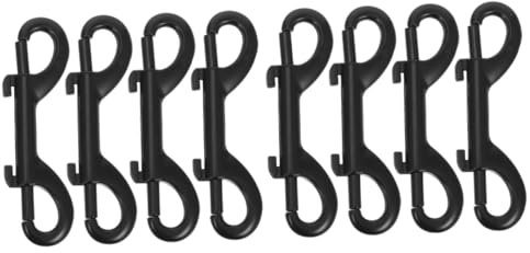 GLEAVI 8stücke Doppelend-karabinerhaken Robuste Schnappverschlüsse Für Gurte Und Seile Für Boots Und Tauchausrüstung Strapazierfähig Und Korrosionsbeständig
