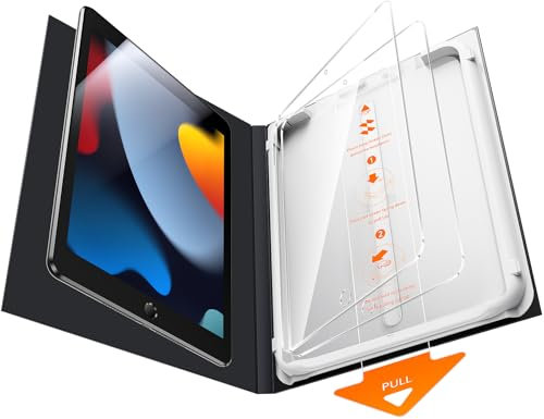 SMARTDEVIL 2 Films de Protection pour iPad 9./8./7. Gén. 10,2 Pouces (2021/2020/2019) – Installation Facile, Verre Trempé, Dureté 9H, Transparence Élevée, Sans Bulles, Résistant aux Rayures