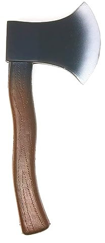 NASSMOSSE Halloween Axe Toy, Lumberjack Costume Prop Toy - Wood Look Hatchet Axe Props for Party - 1 Piece