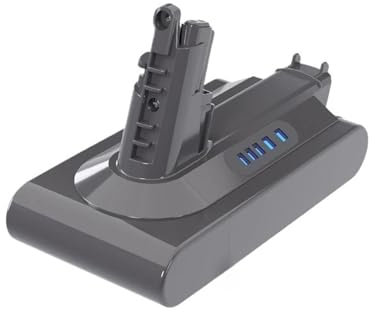 6000mah es Compatible con Dyson V6 v7 V8 v10 Recargable batería de aspiradora batteria sv10 sv11 sv12 sv09 batería dc58 Compatible con Sony Batería cel(V10 6000mAh)