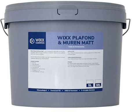 Wixx RAL 9005 Plafond et murs mat 5 l Noir