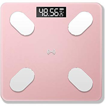 fashion design Bluetooth Body Fat Scale Scale Electronic ?Scales Digital Bathroom Weight Scale Body Composition Analyzer Wireless Digital (Color : Black, Size : A) (White A) (Rose Gold (Rose Gold A)