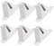 Mobestech 6 Pièces Socle de clôture Parapluie sur Pied d'arbre Remplacement d'un Pied d'arbre Artificiel Faux Pied d'arbre poteaux de clôture palissade Plastique Blanche