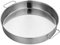 AHUFGN Plato Acero Inoxidable Bandeja Redonda de Acero Inoxidable for almacenar Frutas y Alimentos, Plato Hondo con asa, moldes for Pasteles y Pan, Fuente for Hornear(Flat bottotm 2 Ear,40cm)