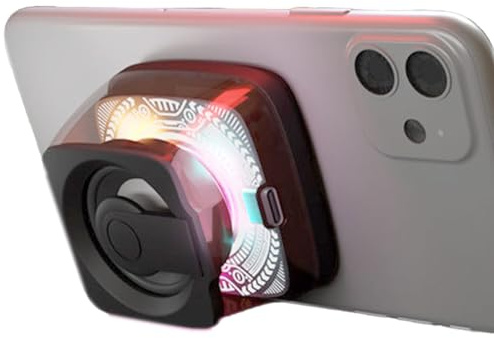 Opdestn Magnet Lautsprecher, Partylautsprecher, Magnetischer Drahtloser Tragbarer RGB Farblicht Handyhalter Musikplayer Für Indoor Outdoor Dusche Badezimmer Golf Auto Reisen
