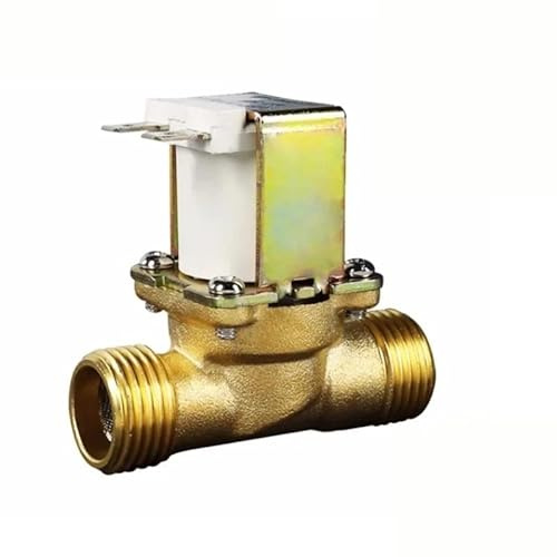 1pc Water Dispenser DC 12V 24V AC 220V G1/2'' DN15 Brass Electric Solenoid Valve for Solar Water Heater NC/NO Copper Coils(PressureNormally Closed,220V)