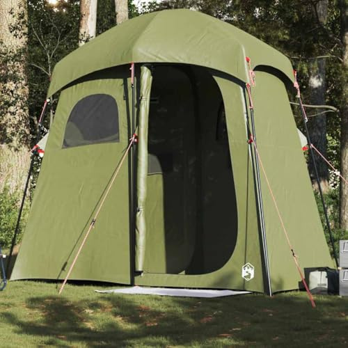 Winter Camping Tent Einmannzelt,Duschzelt 2 Personen Olivgrün Wasserdicht,Camping Zelt für Trekking, Familien, Rucksackreisen