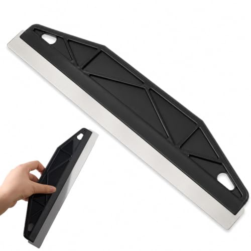 Black Stainless Steel Paint Trim Guard – 12 Paint Edger Tool with Non-Slip Grip and Multi-Angle Straight Edge – Precision Cutting-in Tool for skirting Boards, Wallpaper and Professional Decorating