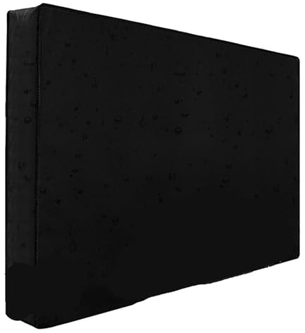 Tv Cover Outdoor TV Cover with Bottom Weatherproof Dust-proof Microfiber Cloth Patio TV Protectors Cover 42 46 48 50 52(19x24x4in(48x60cm))