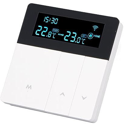 AMONIDA Contrôleur de Température pour Maison Intelligente, Thermostat Programmable Durable et élégant pour la Maison AC90-240V (Type Standard)
