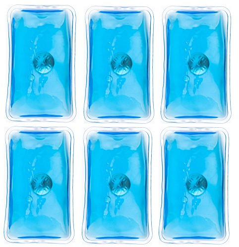 notrash2003 Taschenwärmer nach ISO 13485 Handwärmer Heat Pads Fingerwärmer Wiederverwendbare Gel - Pads Thermopads in vielen Ausführungen und Mengen (Blau - 6 Stück)