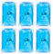 notrash2003 Taschenwärmer nach ISO 13485 Handwärmer Heat Pads Fingerwärmer Wiederverwendbare Gel - Pads Thermopads in vielen Ausführungen und Mengen (Blau - 6 Stück)