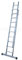 KTL Escalera Industrial de Aluminio Apoyo Doble extensión Manual 2 x 7 peldaños con Barra estabilizadora Serie Excalibur