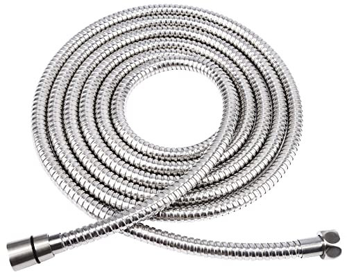 HOMEIDEAS 3.5m/138 Shower Hose Stainless Steel Extra Long Shower Head Hose Bathroom Handheld Showerhead Sprayer Extension Replacement, Polished Chrome