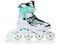 RAVEN Profession Inlineskates Inliner für Kinder und Erwachsene OPTIONAL 2in1 mit Schlittschuhen verstellbar (White/Mint ohne Kufen, 35-39 (23cm-25,5cm))