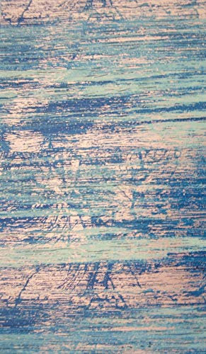 Wachsverzierfolien Holzmaser Anzahl 1 Stück, Größe 155 x 90 mm, Farbe blau/silber