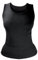 HEAT HOLDERS Ladies Sleeveless Cotton Seamless Thermal Underwear Long Top (Black, Large)