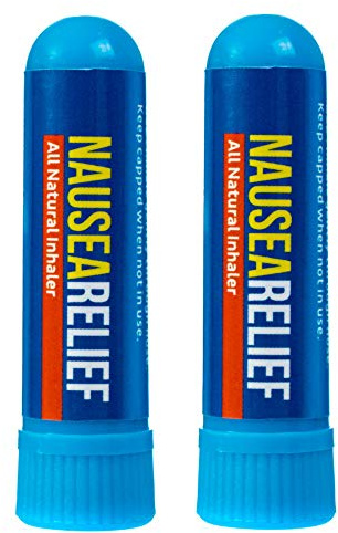 Basic Vigor Nausea Inhaler 2 Pack - Aromatherapy for Chemo Support, Motion Sickness, Queasiness, etc.