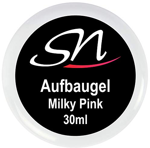 SN Aufbaugel milchig pink rose für Nägel Babyboomer Builder Gel milky rosa UV Gel Nagelgel 30ml