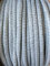 Slantastoffe Kordel Polyester mit Lurex 7 mm rund Schnur Turnbeutel Dekokordel 4 Farben (Grau, 3m)