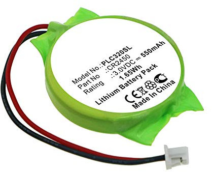 subtel AFPX-BATT, CR2450 Battery Replacement for Panasonic FP-X series controllers GT32 display GT32M display GT32T display 550mAh 3.0V