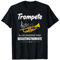 Blasmusik Geschenke Trompete Blasinstrument Trompete Alles Andere Sind Begleitinstrumente T-Shirt für Herren, Schwarz, S, Klassisches Kurzarm-Crew-Neck-T-Shirt mit lustiger Trompeten-Gestaltung