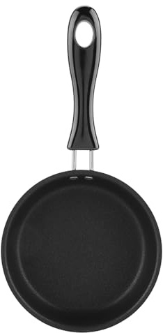 Ausla Mini Padella 12 cm in Ferro, Pentola Antiaderente con Manici Antiscivolo per Piccola Colazione