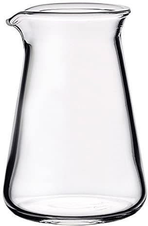 HARIO CP-50 - Jarra cónica de vidrio, Crafts Science, 50.3 ml (50 ml), decantador, jarra de leche, jarra, fabricada en Japón, transparente