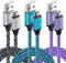 Micro USB Cable, 6FT/1.8M 3Pack Android Charger Cable Fast Charging, Nylon Braided Micro USB Charger Cable for Samsung S7/S6/S5/J7/J6/J5/J3/Note 5, PS4, Tablet, HTC, LG, Nokia