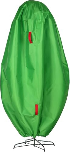 SJDWDX Aufrechte Aufbewahrungstasche für Weihnachtsbaum, Weihnachtsbaum, wasserdicht, Oxford-Gewebe, künstliche Baumabdeckung, mehrfarbig, mit verstärkten Griffen, Taschen, Fits up to 7.5ft tree