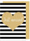 Edition Seidel Premium Glückwunschkarte zur Hochzeit mit Goldprägung und Umschlag. Karte Hochzeitskarte Grusskarte Just Married goldenes Herz (H423 SW022)