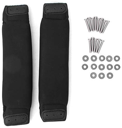 Nimomo Black Kiteboard Footstraps, 1 Pair Kite Board Kitesurfing Surf Board Foot Straps Replacement, Surf Tie Downs for Outdoor Fun Kitesurfing Surfing
