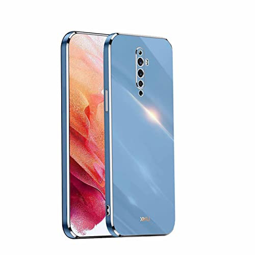 HAOYE Cover per OPPO Reno 2Z (Reno2 Z), Placcatura TPU Custodia Protettiva, Antigraffio Silicone Morbida TPU Ultra Sottile ma Resistente Case Caso. Blu