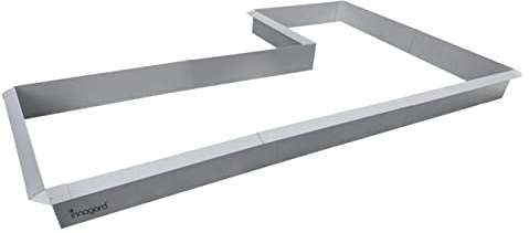 innogard S7050-013– Schneckenzaun L-Form 16 tlg, feuerverzinkt , 1x Verbinder 270°, 5x Ecke 90°, 10x Seitenteil 1 m